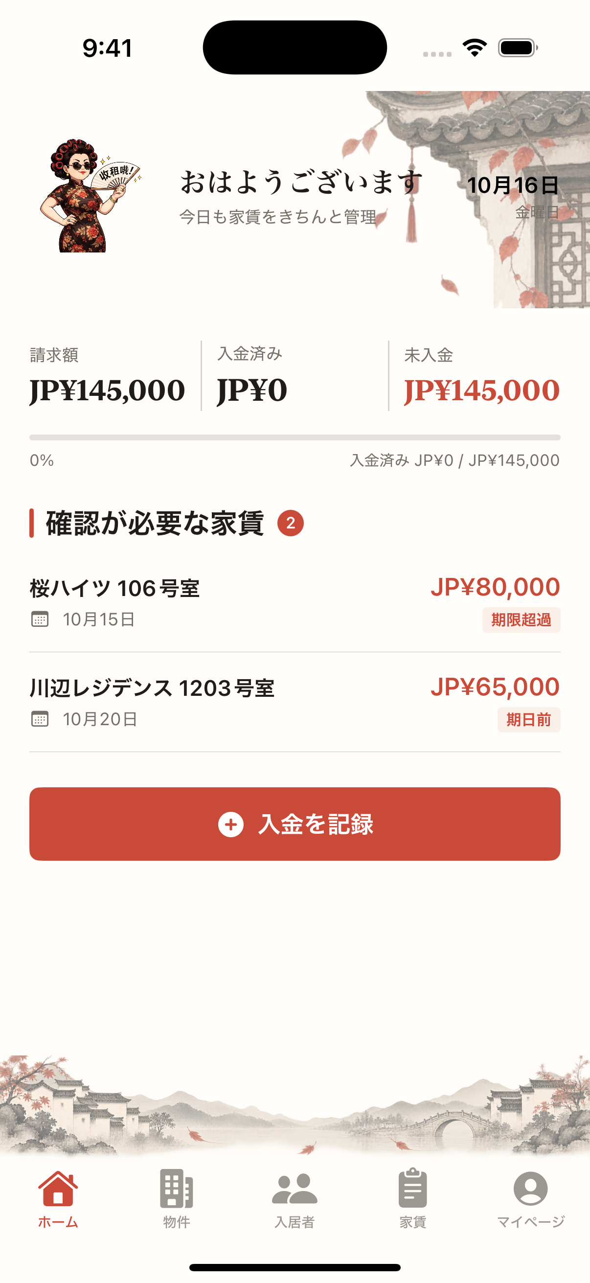 家賃の状況