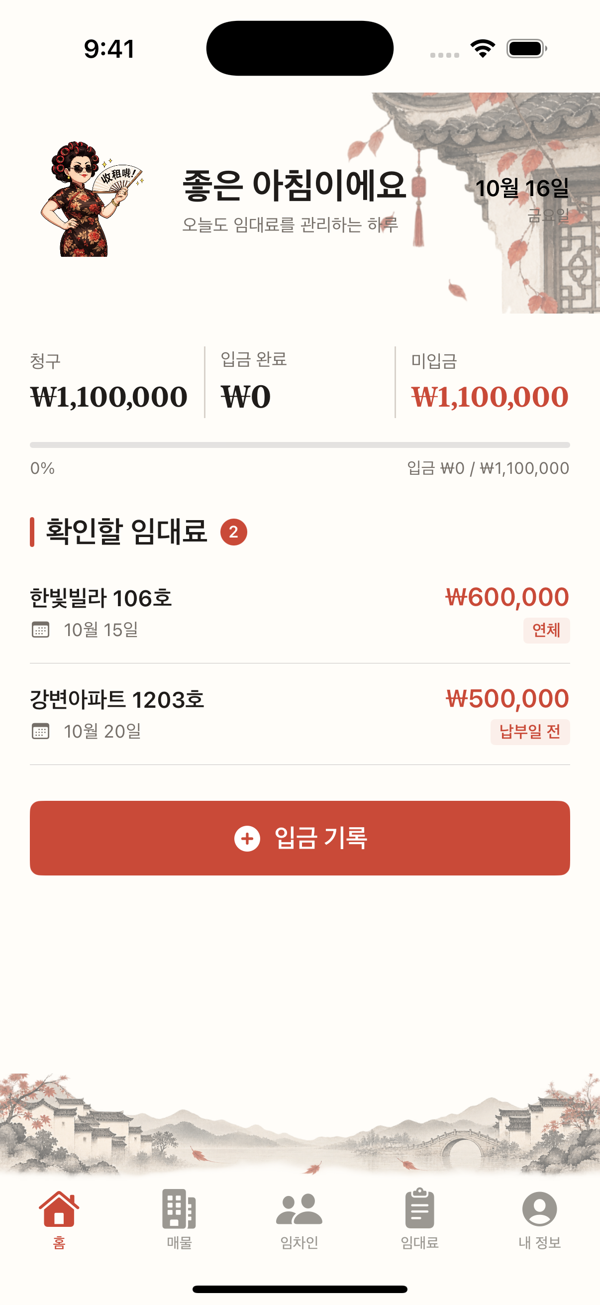 임대료 현황